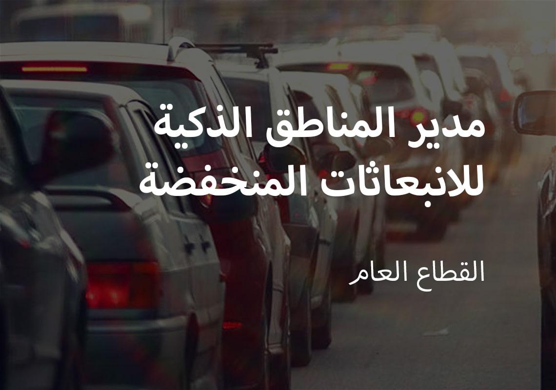 مدير المناطق الذكية للانبعاثات المنخفضة